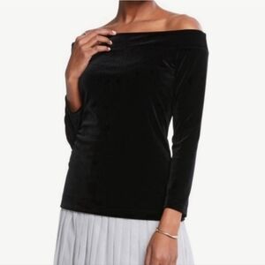 black velvet ann taylor top petite M